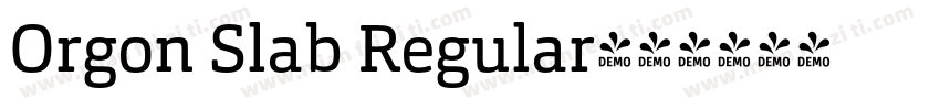 Orgon Slab Regular字体转换